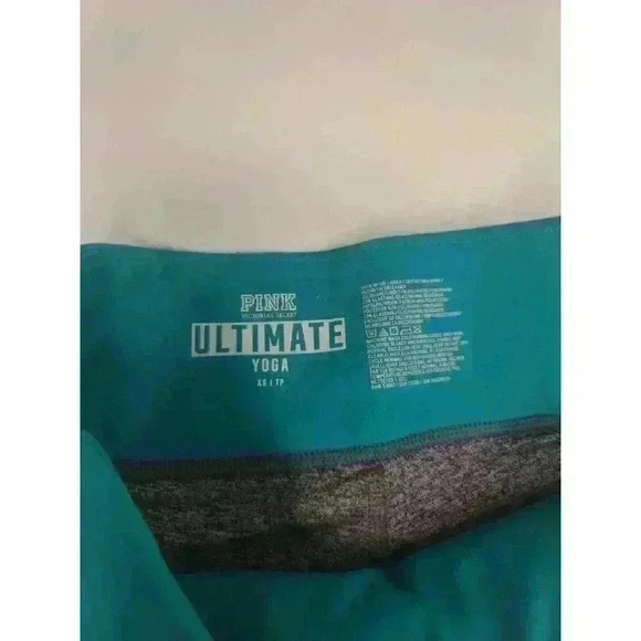Pink Victorias Ultimate Yoga Pants Womens Extra Small Straight Leg Gray White - Picture 4 of 4